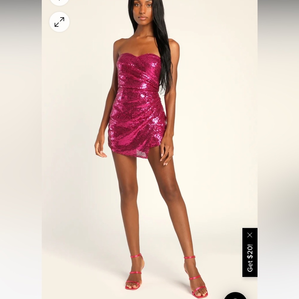 Lulus Sequined Strapless Romper - image 6